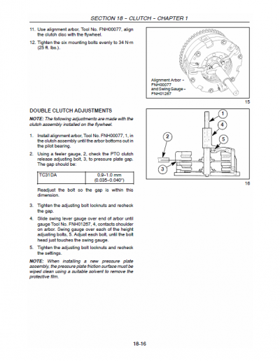 New Holland TC31DA, TC34DA Tractor Service Manual