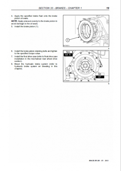 New Holland TS100A, TS110A, TS115A Tractor Service Manual