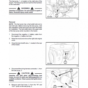 New Holland Gt18, Gt20, Gt22 Mower Tractor Service Manual