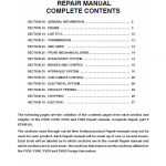 New Holland FX30, FX40, FX50, FX60 Forage Harvesters Service Manual