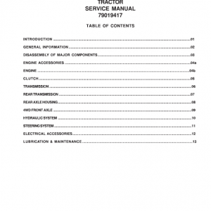 Challenger MT225 Tractor Service Manual
