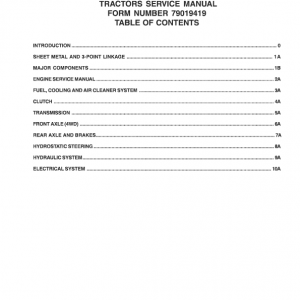 Challenger MT265, MT285 Tractor Service Manual