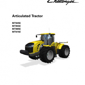 Challenger MT945E, MT955E, MT965E, MT975E Tractor Service Manual