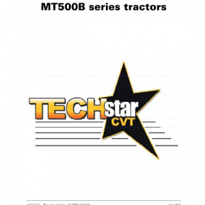 Challenger MT525B, MT535B, MT545B, MT555B Tractor Workshop Manual