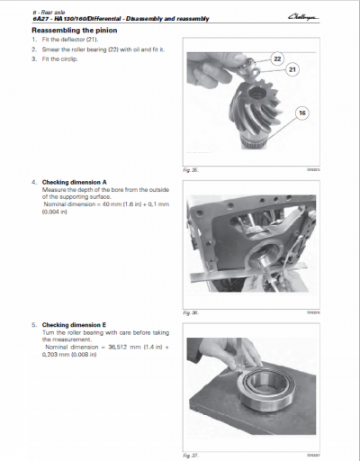 Challenger MT485D, MT495D Tractor Service Manual