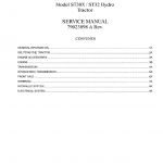 AGCO ST30X, ST32 Tractor Workshop Service Manual