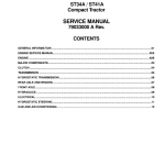AGCO ST34A, ST41A Tractor Service Manual