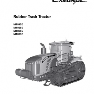 Challenger MT845E, MT855E, MT865E, MT875E Tractor Service Manual