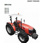 Massey Ferguson 4707, 4708, 4709, 4710 Tractor Service Manual