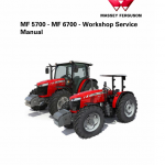 Massey Ferguson 5708, 5709, 5710, 5711 Tractor Service Manual