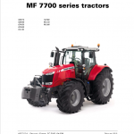 Massey Ferguson 7719, 7720, 7722, 7724, 7726 Tractor Service Manual