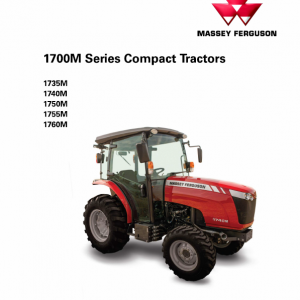 Massey Ferguson 1735M, 1740M, 1750M, 17555M, 1760M Tractor Manual