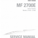 Massey Ferguson 2705E, 2706E Tractor Service Manual