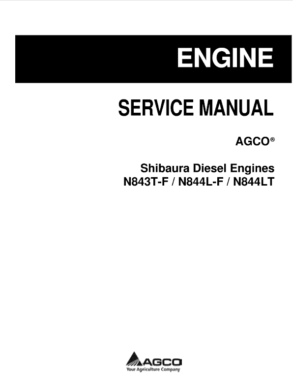 Shibaura Diesel Engines N843T-F, N843L-F, N844LT Manual