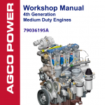 AGCO 4th Generation Medium Duty Engines Manual