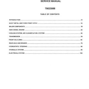 AGCO ST35, ST40 Tractor Service Manual