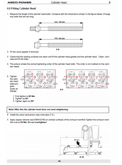 AGCO 4th Generation Medium Duty Engines Manual