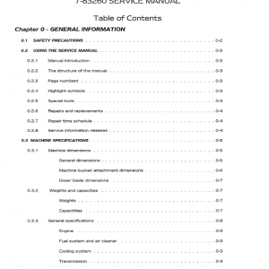 Case 21, 31, 35 Mini-Excavator Service Manual