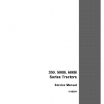 Case 350, 500B, 600B Series Tractor Service Manual