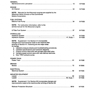 Case 1526, 1530, 1537 Uni-Loader SkidSteer Service Manual