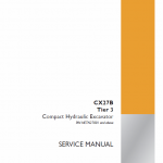 Case CX27B Excavator Service Manual