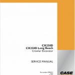 Case CX250D Crawler Excavator Service Manual