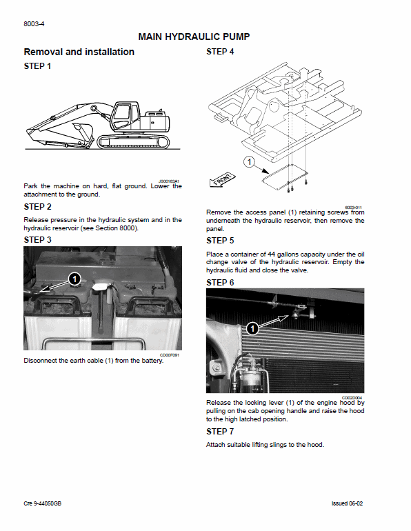 CASE CX290 Crawler Excavator Schematic Set Manual   Copyright 2002 