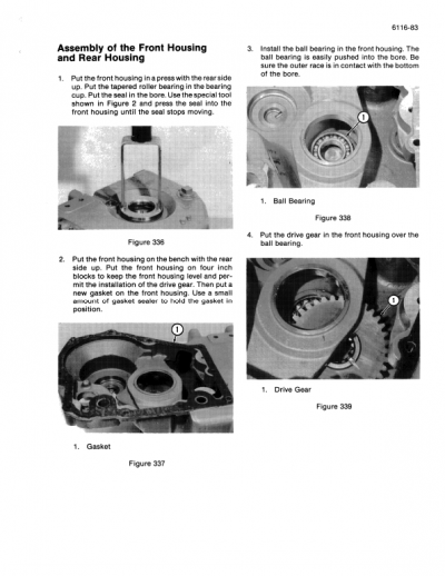 Case W11 Loader Service Manual