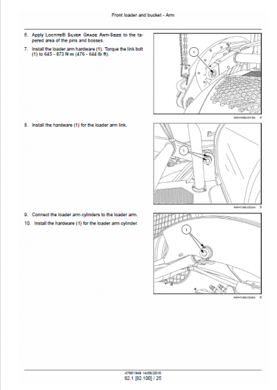 Case TR270, TR310, TV370 Track Loader Service Manual (Tier 4B)