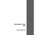Case 325 Articulated Truck Service Manual