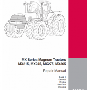Case MX215, MX245, MX275, MX305 Tractor Service Manual