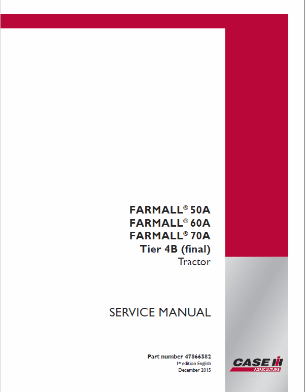 Case Farmall 50A, 60A, 70A Tractor Service Manual