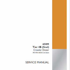 Case 650M Crawler Dozer Service Manual