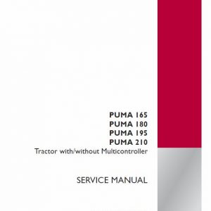 Case Puma 165, 180, 195, 210 Tractor Service Manual