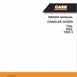 Case 750L, 850L Crawler Dozer Service Manual