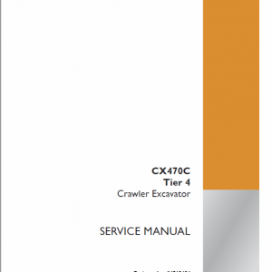 Case CX470C Crawler Excavator Service Manual