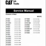 CAT 2P5000, 2P5500, 2P6000, 2P6500, 2P7000 Lift Truck Service Manual