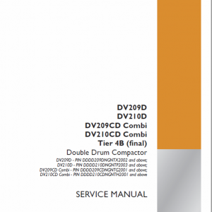 Case DV209D, DC210D, DV209CD, DV210CD Drum Compactor Service Manual
