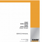 Case 836C, 836C AWD, 856C, 856C AWD Grader Service Manual