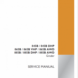 Case 845B, 845B DHP, 865B, 865 VHP, 865B AWD Grader Service Manual