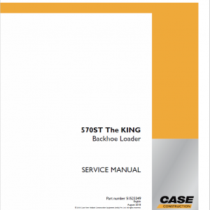 Case 570ST Backhoe Loader Service Manual