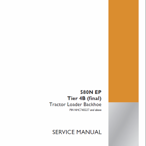 Case 580N EP Backhoe Loader Service Manual