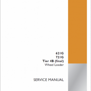 Case 621G, 721G Wheel Loader Service Manual