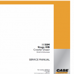 Case 1150M Crawler Dozer Service Manual