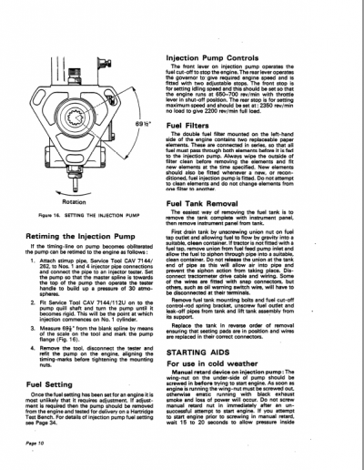 Case David Brown 770, 780, 880, 990, 1200 Implematic Tractor Service Manual