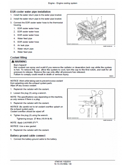 Case CX490C Crawler Excavator Service Manual