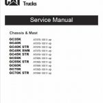 CAT GC55K, GC55K STR, GC60K, GC70K, GC70K STR Lift Truck Service Manual