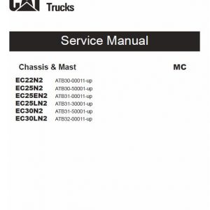 CAT EC22N2, EC30N2, EC30LN2 Forklift Lift Truck Service Manual
