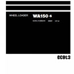 Komatsu WA150-6 Wheel Loader Service Manual