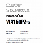 Komatsu WA150PZ-5 Wheel Loader Service Manual